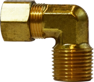 Brass Compression by MIP Elbows